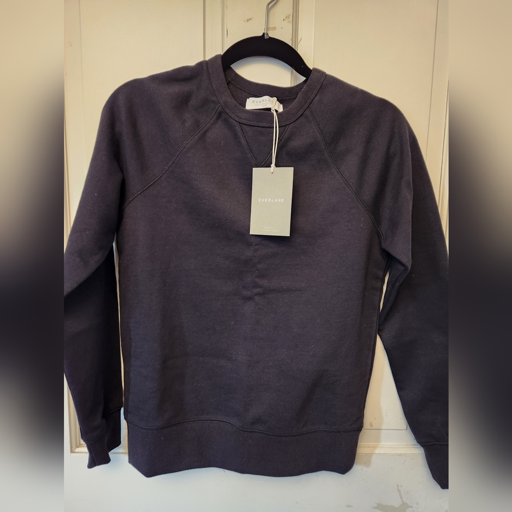 Everlane Sweatshirt Black BNWT Sz XXS